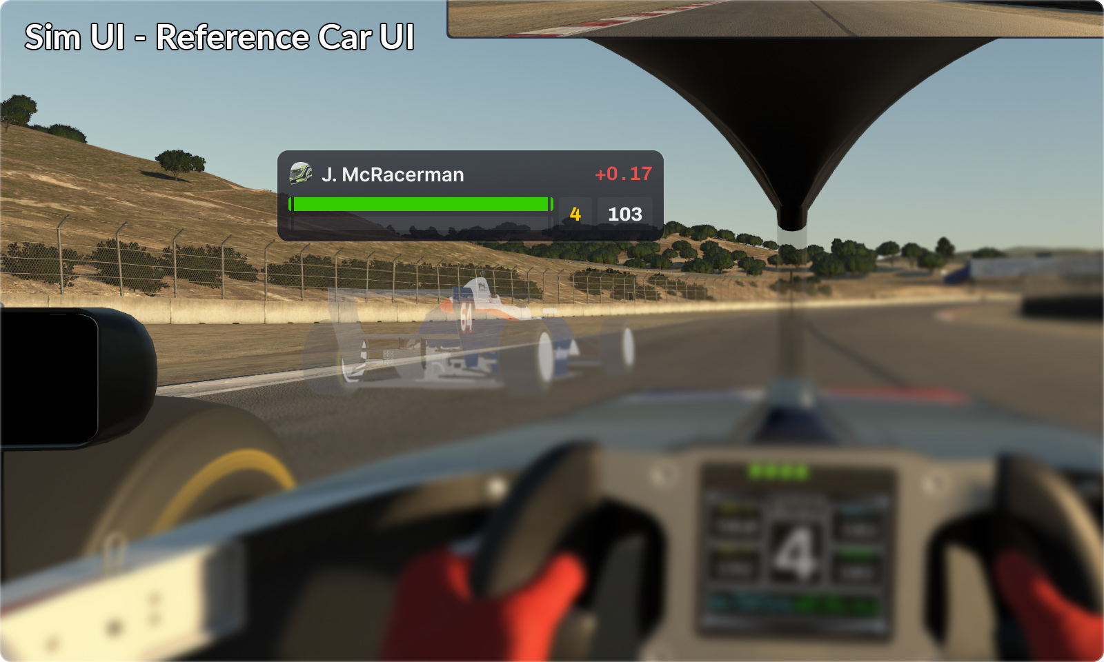 Reference Car UI：ゴーストに操作情報を表示